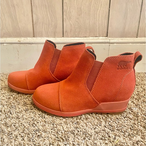 NWOT Sorel Women’s Evie Pull-On Suede Bootie - Picture 6 of 10